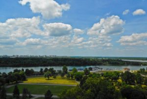 Le panorama Belgrade vu de Kalemegdan